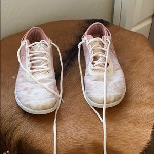 Pink/ white Reebok crossfit shoes